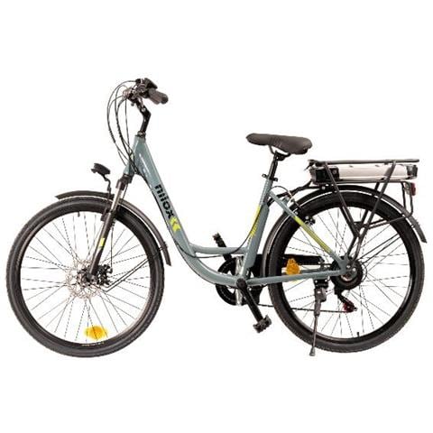 Bicicletta Elettrica X7 F con Display LCD Velocità 25 km /h Autononomia 80km Ruote 26'' Potenza 250 W Colore Grigio - Foto 14