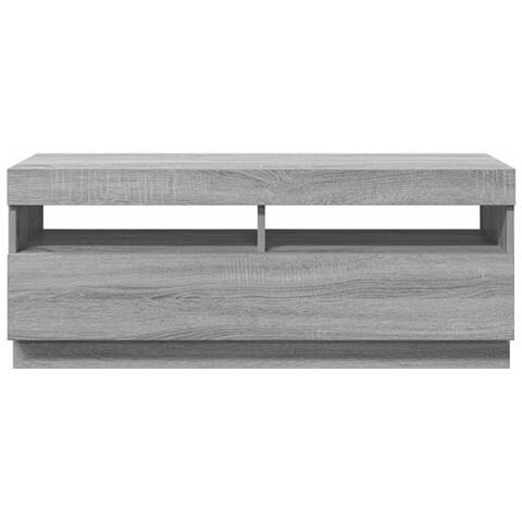 Mobile Porta TV con Luci LED Grigio Sonoma 100x35x40 cm - Foto 10