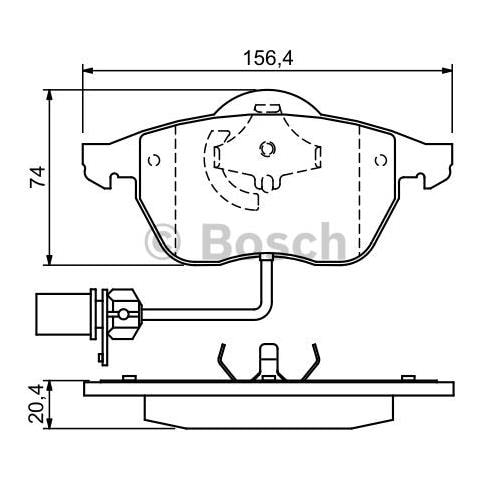 Kit Pastiglie Freno 986424482 - Foto 1