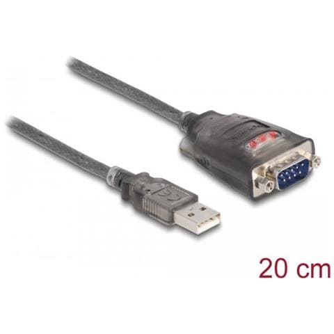 Adattatore Usb 2.0 Tipo-a A 1 X Seriale Rs-232 D-sub 9 Pin Maschio Con Dadi Con 3 X Led 0,2 M - Foto 2