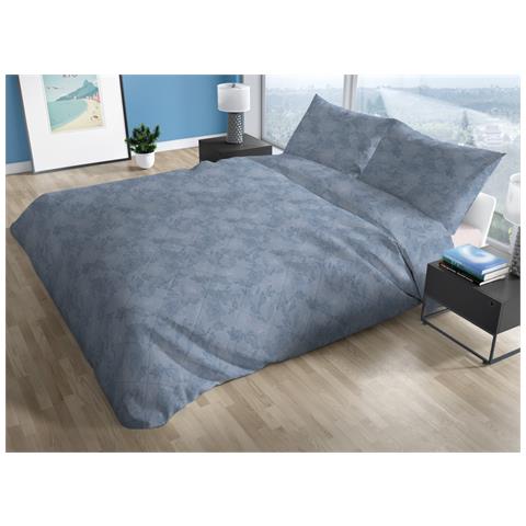 Trapuntino Piumino Estivo Primaverile 100gr Mq Leggero Disegno Lily Singolo Blu - Foto 1