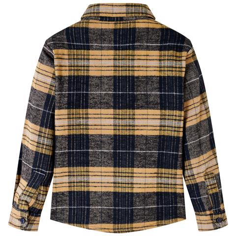 Camicia A Quadri Da Bambino Gialla E Nera 116 - Foto 2