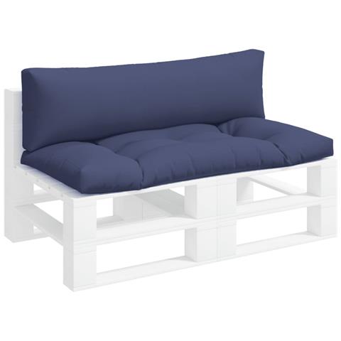 Cuscini Per Pallet 2 Pz Blu Marino In Tessuto Oxford - Foto 3