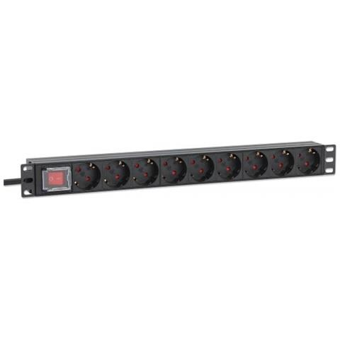 Unità di Distribuzione dell'Energia PDU 9 Prese AC 1U Nero - Foto 2