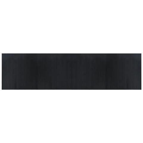 Tappeto Rettangolare Nero 100x400 Cm In Bambù - Foto 2