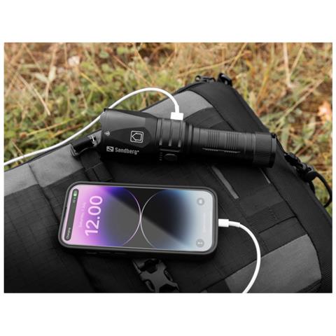 Torcia Powerbank 5000 mAh Colore Nero - Foto 5