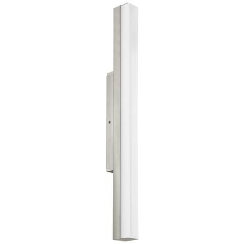 Applique Moderna Torretta Acciaio Nichel Satinato Led Integrato 13w - Foto 1