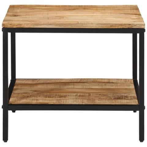 Tavolino Da Salotto 55x55x45 Cm Legno Massello Di Mango Grezzo - Foto 2