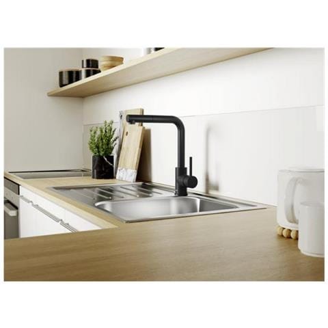 Miscelatore Lavello Con Doccetta Nero Opaco - 526660 - Foto 2