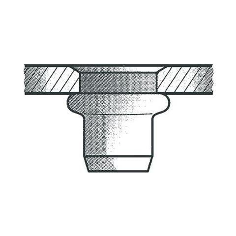 Blindnietmutter St M6x9x18,0 Standard Ks 3,0-5,5mm (pack Mit 250 St) (1455363) - Foto 1