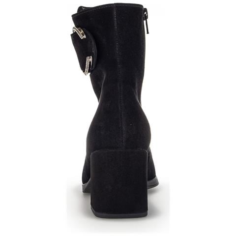 Black Casual Closed Booties Stivaletti Pelle Scamosciata /nabuk Scarpe Donna Nero Eu 40, 35692-17 - Foto 3