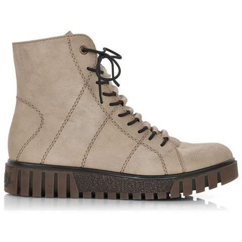 Beige Casual Closed Booties Stivaletti Sintetico E Tessile Scarpe Donna Beige Eu 38, Y3420-60 - Foto 2