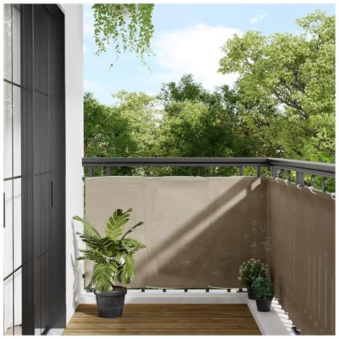 Paravento Da Balcone Tortora 90x1000 Cm 100% Poliestere Oxford - Foto 1