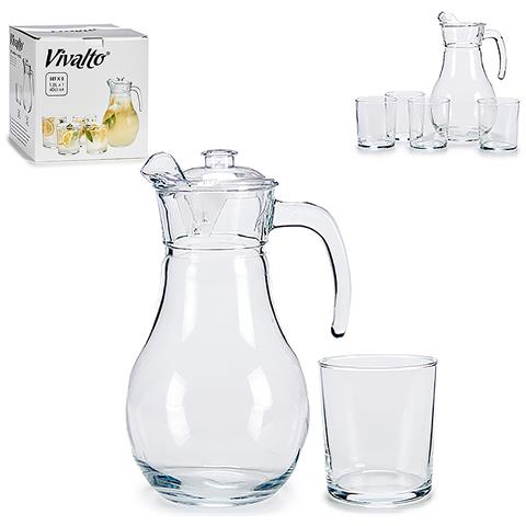 Set Di Brocca In Vetro 1,8l + 4 Bicchieri. - Foto 1