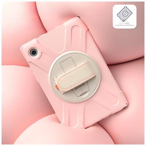 Custodia Resistente Con Maniglia Per Samsung Galaxy Tab A7 Lite T220/225 - Rosa Elegante - Foto 4