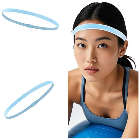 Fascia Sportiva Anti-scivolo Assorbi Sudore Ad Alta Elasticità Lightblue - Foto 1