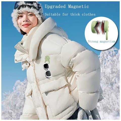 Clip Magnetica Per Portaocchiali Per Vestiti White - Foto 2