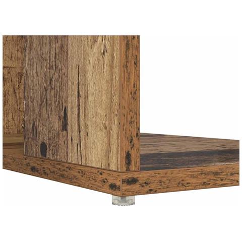 Scrivania Marrone Legno Vecchio Legno Massello di Recupero Standard - Foto 9