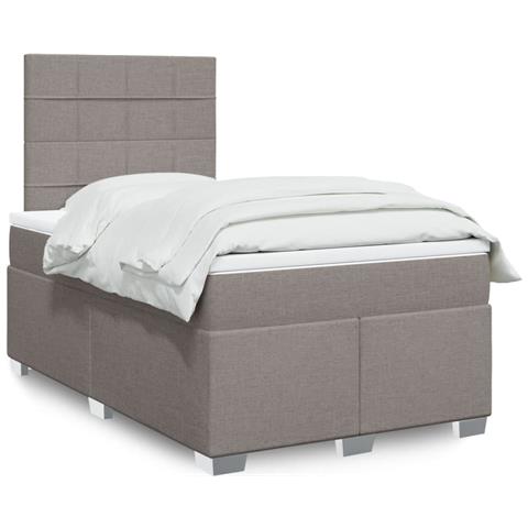 Giroletto a Molle con Materasso Tortora 120x190 cm in Tessuto - Foto 2