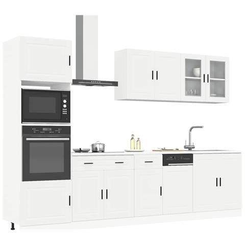 Set Mobili da Cucina 7 pz Kalmar Bianco Legno Multistrato - Foto 2