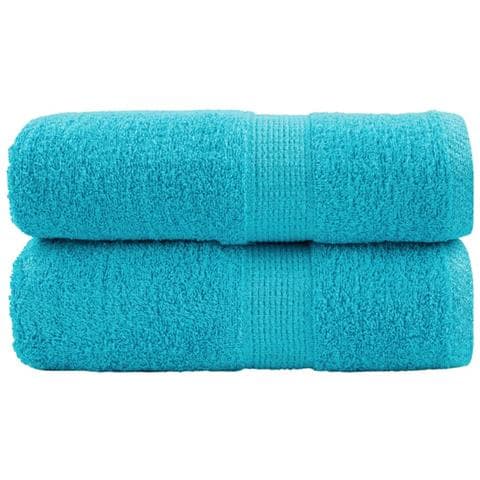 Asciugamani Premium SOLUND 2 pz Turchese 30x30 cm 600 g/m² - Foto 1