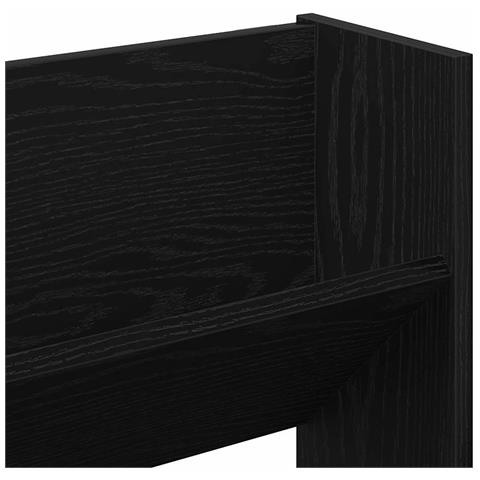 Armadi per scarpe da muro 2 pcs Rovere nero Legno multistrato - Foto 9