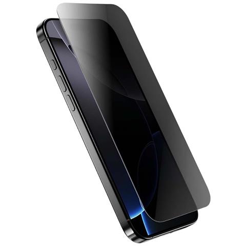 Protezione Schermo Privacy 3d Armour Per Iphone 16 Pro Anti-spia, Nero Transparente - Foto 5
