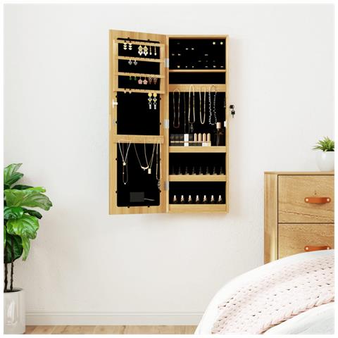 Armadio Portagioie a Specchio con Luci LED a Parete - Foto 2