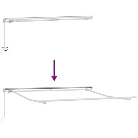 Tenda Retrattile Rigato Arancione e Marrone 300 x 250 cm - Foto 9