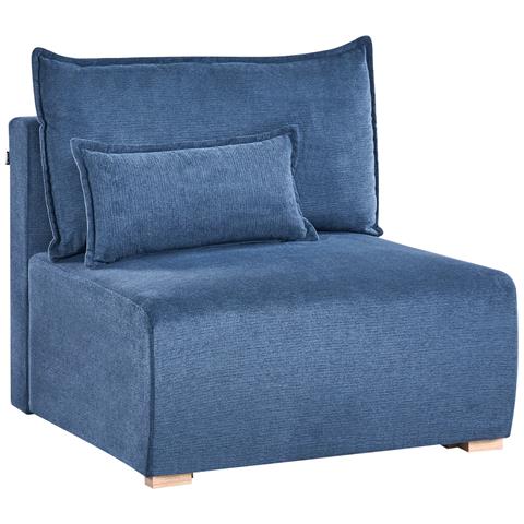 Sezione A 1 Posto Nerbo Tessuto Blu - Foto 2