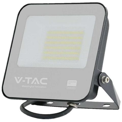 Faro LED SMD Chip Samsung 50W Cavo 1m 4000K IP65, colore Nero - Foto 1