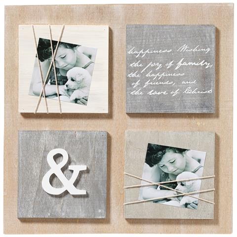 Cornice Da Galleria Per 4 Foto, Ciascuna Contenente 2 Foto Fino A 10x10 Cm - Foto 1