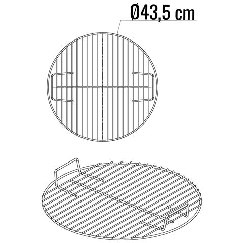 Grill Rotondo Da 43,5 Cm - Foto 1