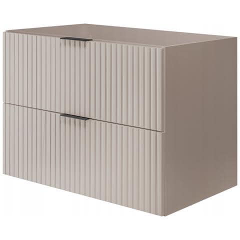 | Mobiletto - 80 cm | Beige opaco - tonalità cachemire | L /H /D 80/57/46 cm | Mobili da bagno, mobili da bagno, mobiletti da bagno - Foto 1