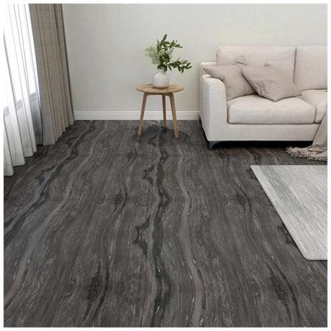 Tavole per Pavimenti 55 pcs Grigio scuro 5,11 m² PVC - Foto 2