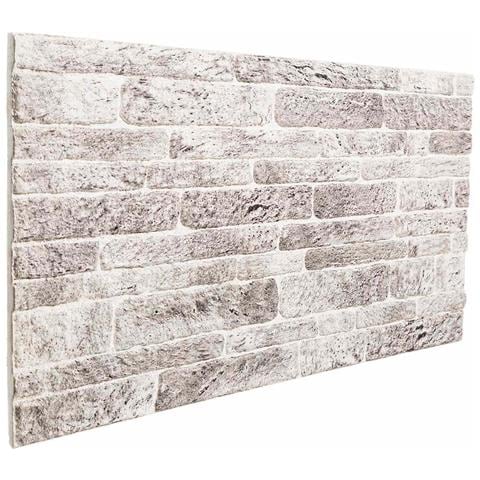 Pannelli da parete 10 pcs Grigio chiaro e bianco 100 x 50 cm - Foto 1