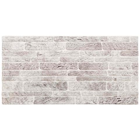 Pannelli da parete 10 pcs Grigio chiaro e bianco 100 x 50 cm - Foto 2