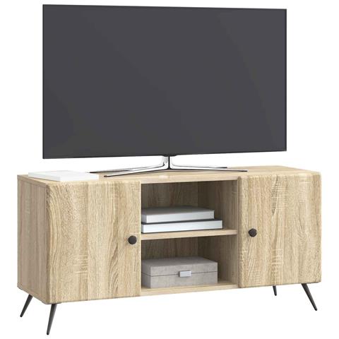 Mobile TV Rovere Sonoma 102 x 34,5 x 50 cm Legno ingegnerizzato - Foto 2