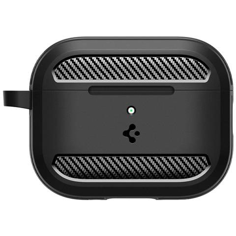 Custodia Per Airpods 3 Nera Opaca Spigen Rugged Armor - Foto 2