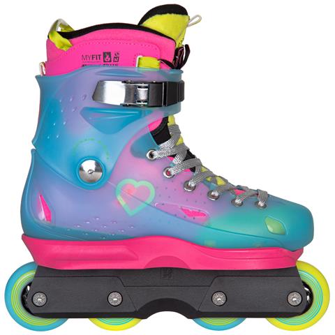 Pattini in linea Playlife Rave nero 80 (Nero, 41-42) - Foto 1