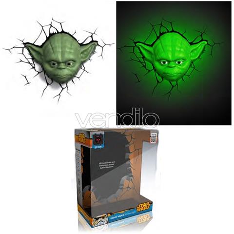 Lampada da Muro 3D Yoda Star Wars - Foto 1