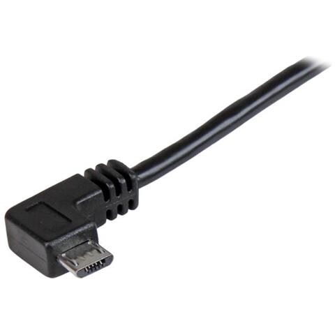 Cavo di ricarica e sincronizzazione micro USB da 1 m - USB-A a Micro B ad angolo destro - M / M - 0,25mm² - Foto 2