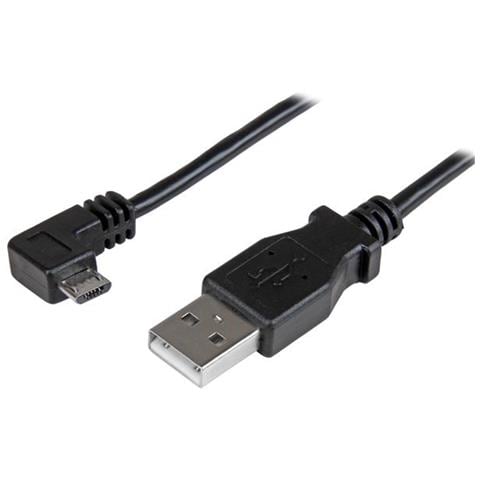 Cavo di ricarica e sincronizzazione micro USB da 1 m - USB-A a Micro B ad angolo destro - M / M - 0,25mm² - Foto 1
