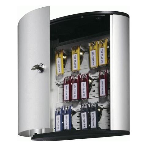 Key Box 18 Armadietto Portachiave Alluminio Argento - Foto 2