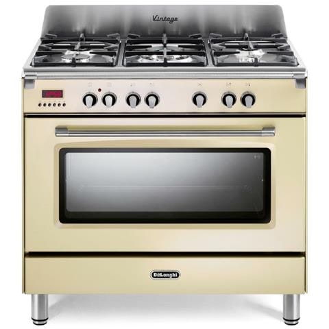 DE LONGHI Cucina Elettrica MEM 965 BX 5 Fuochi a Gas Forno Elettrico Dimensione 90 x 60 cm Colore Beige OV11218 DE LONGHI Cucina Elettrica MEM 965 BX 5 Fuochi a Gas Forno Elettrico Dimensione 90 x 60 cm Colore Beige OV11218