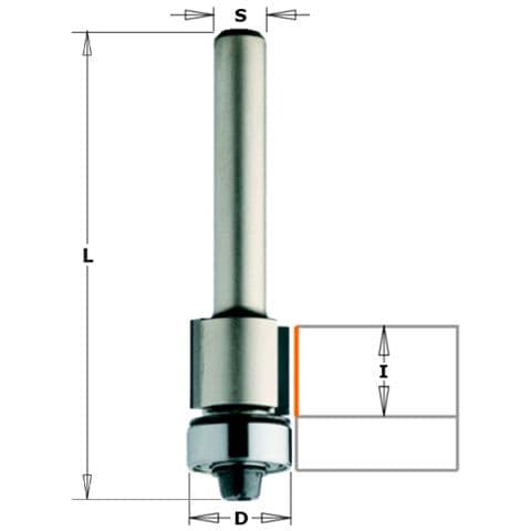 Fresa X Rifilare C/cusc. Dp Z2 S=8 D=12.7x11x58 Dx 906.128.61 - Foto 1