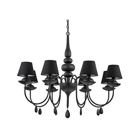 Lampada A Sospensione 8 X 40w E14 Bianco Antico - Foto 2