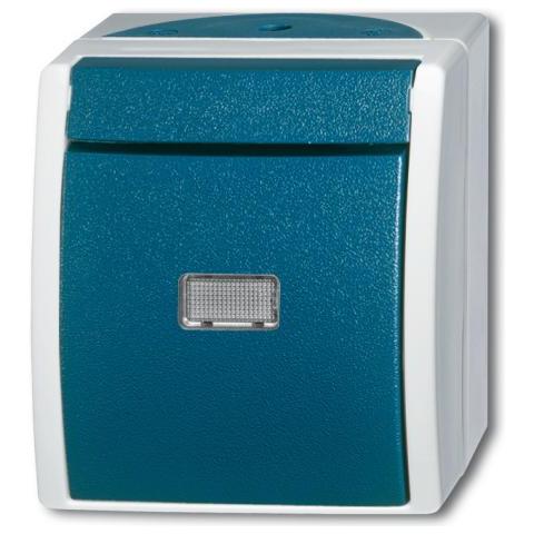 2621 W-53-206 1p Verde, Bianco Interruttore Elettrico - Foto 1