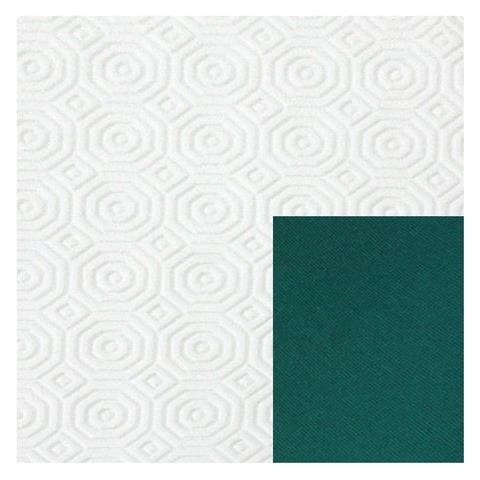 Mollettone In Rotolo Per Il Taglio A Metro Pvc Double Face H. 1,4 X L. 20 Metri Bianco / verde Collezione Tavola - Foto 1