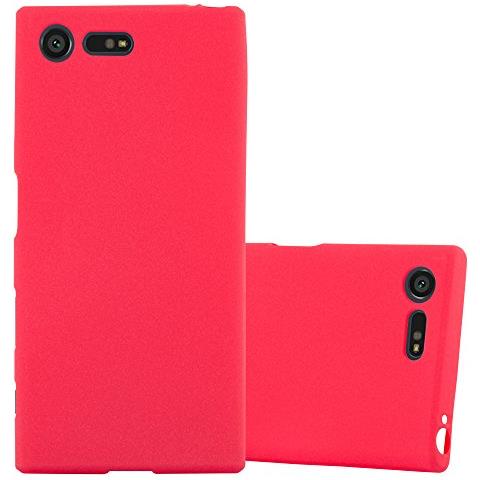 Custodia Compatibile Con Sony Xperia X Compact In Frost Rosso - Coperchio Protettivo In Silicone Tpu Flessibile - Foto 1